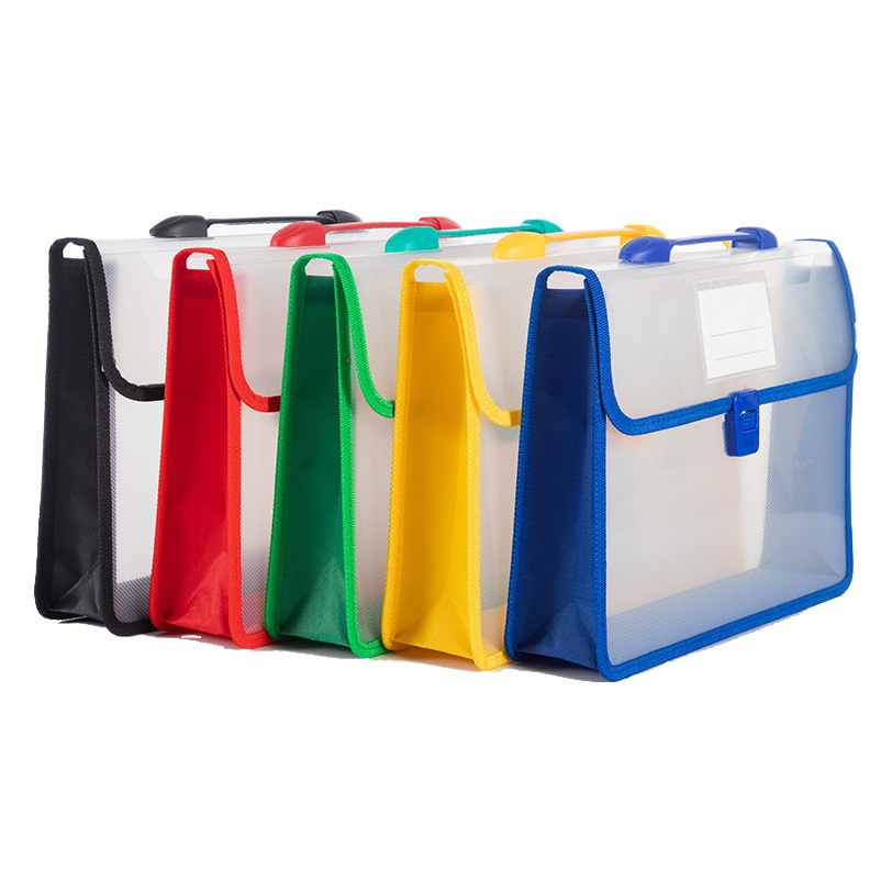 A4 Portable Document Bag Briefcase Large Capacity Office Document Package Student Test Paper Book Storage Bag Printing