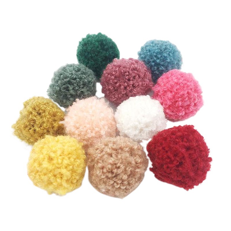 Spot New imitation Teddy fur ball plush ball creative DIY earrings hair accessories pendant material clothing accessories