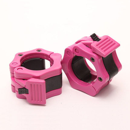 Picture of Nylon safety dumbbell barbell bar buckle professional fast Austrian bar card head high-grade 5cm plastic card head buckle lock