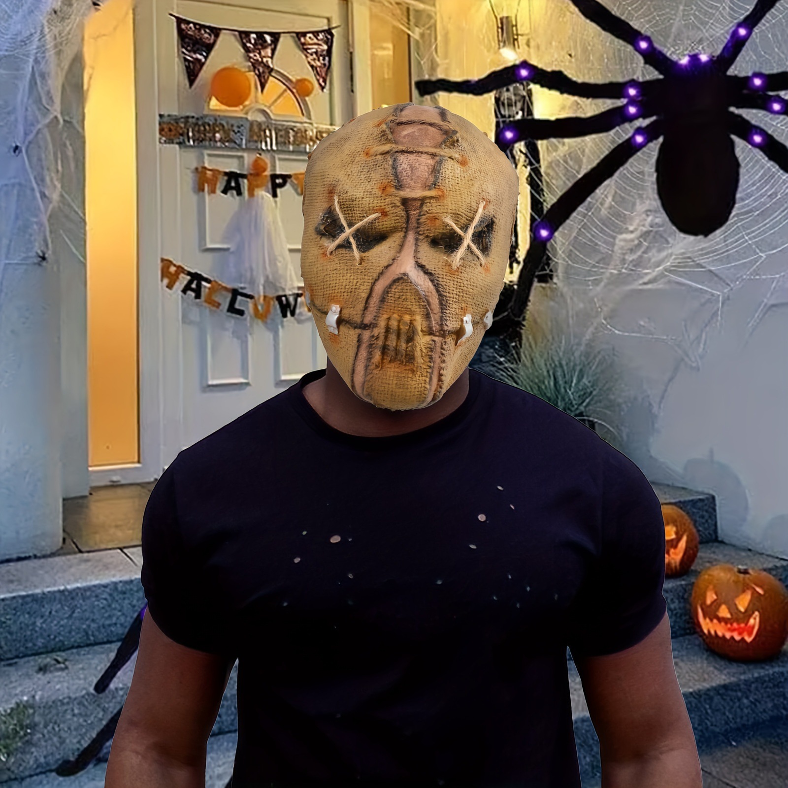 Picture of Halloween Horror Latex Mask Headgear Ball Play Party COS Show Props Dress Up Chamber of Secrets Escape