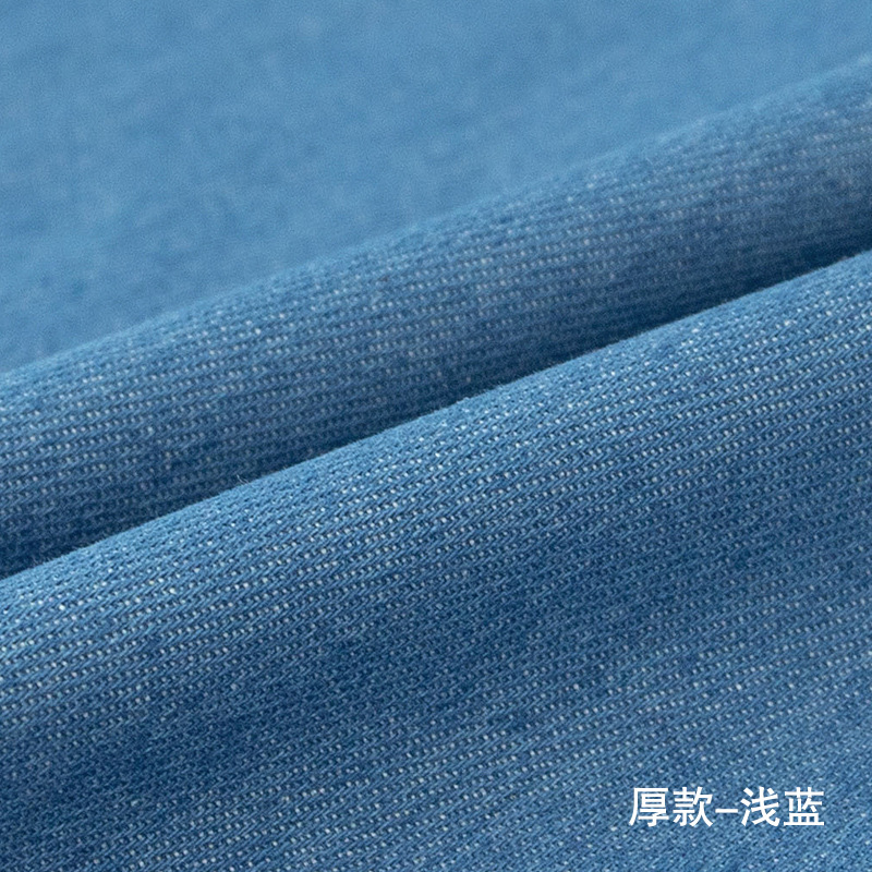 Picture of 10 oz cotton 10 yarn washed twill denim shirt jeans youth cloth clothing bag fabric