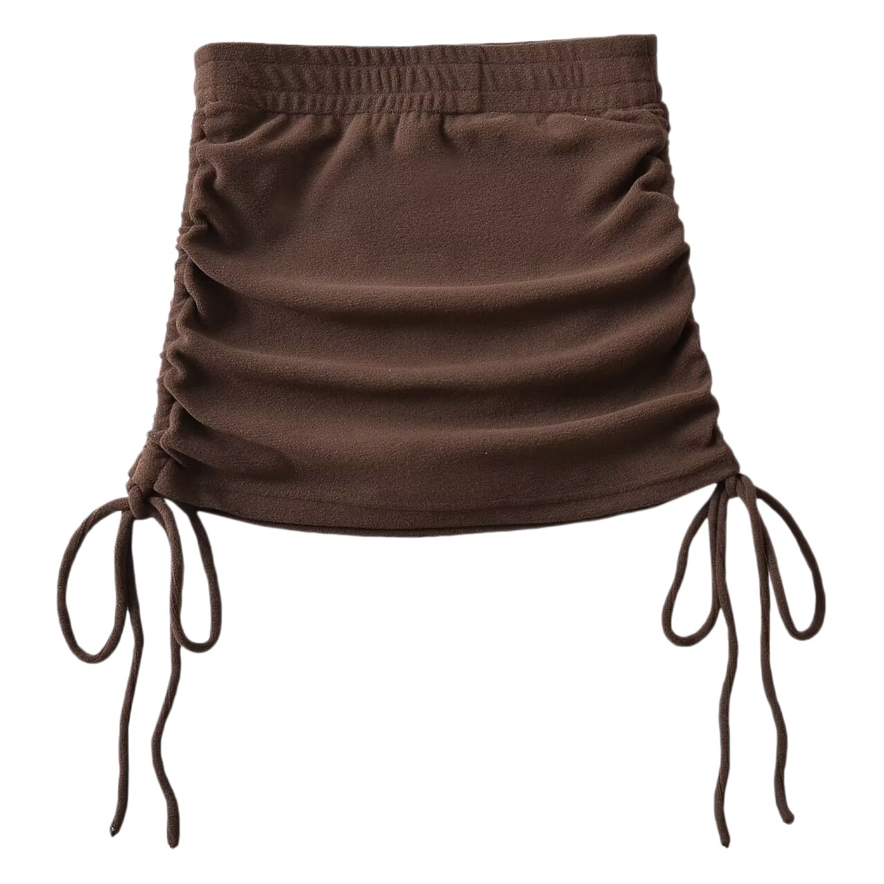 Hot girl pleated slim slimming sheath skirt for women 2024 spring new pure style side drawstring skirt skirt