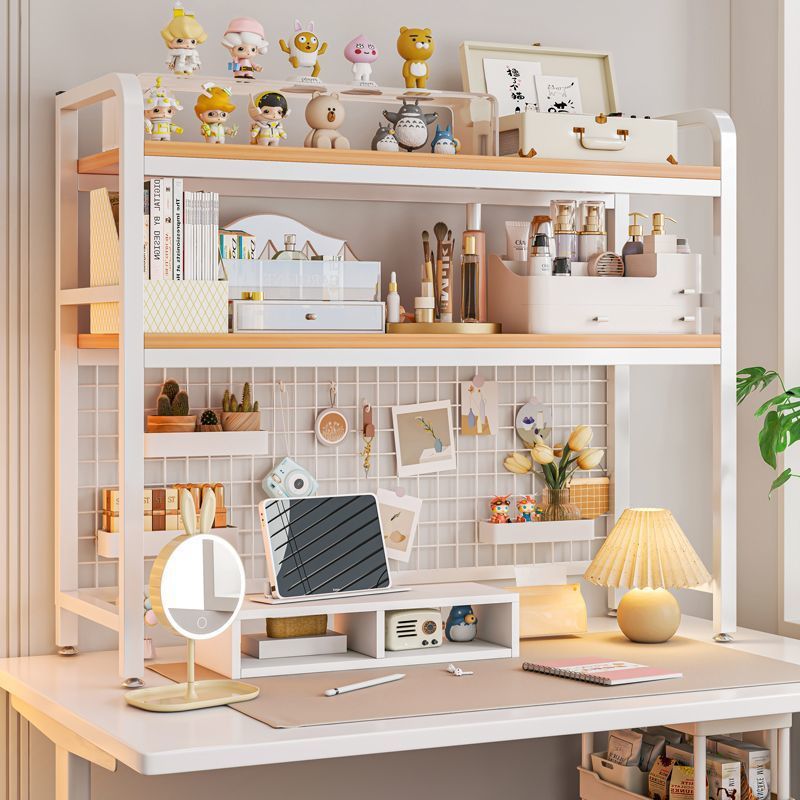 Send Perforated Board Desktop Storage Shelf Kidsren's Table Multi-Layer Bookshelf Student Dormitory Desk Desk Storage Box
