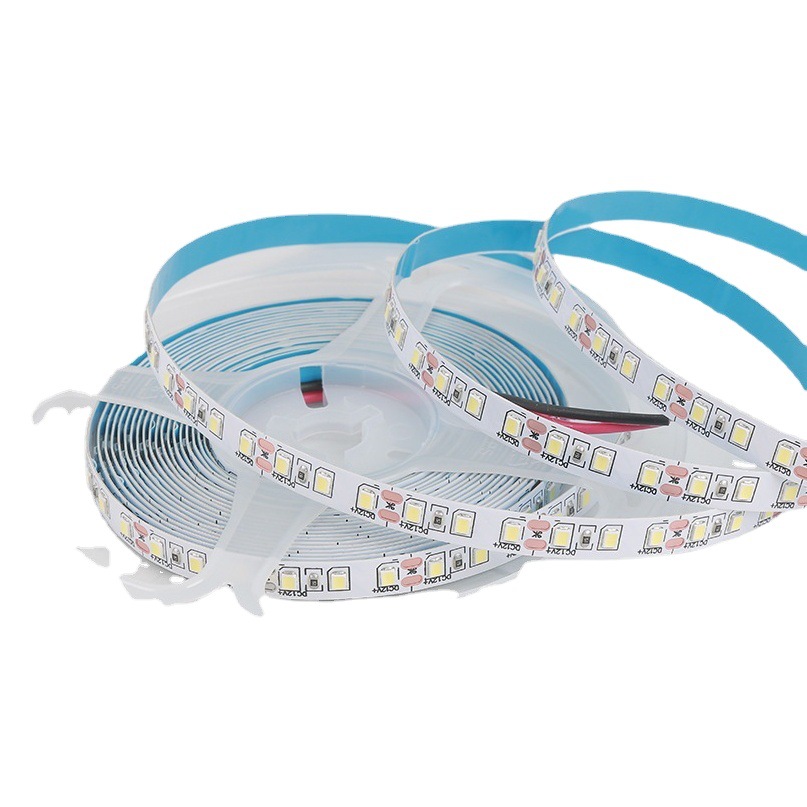 Led strip low voltage 12v24v bare board strip self-adhesive strip highlight 120 beads per meter single row of card slot strip