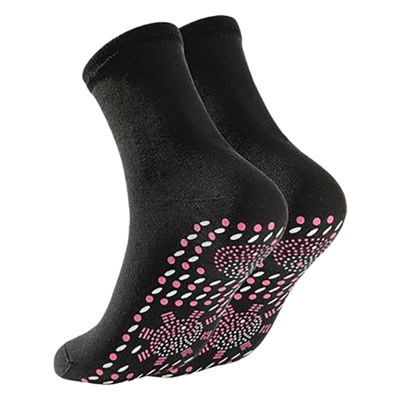 Mugwort Warm Socks, Heating Health Massage Socks, Tourmaline Mid-Tube Thickeneded Foot Warm Socks, Hot Moxibustion Cold-Proof Socks