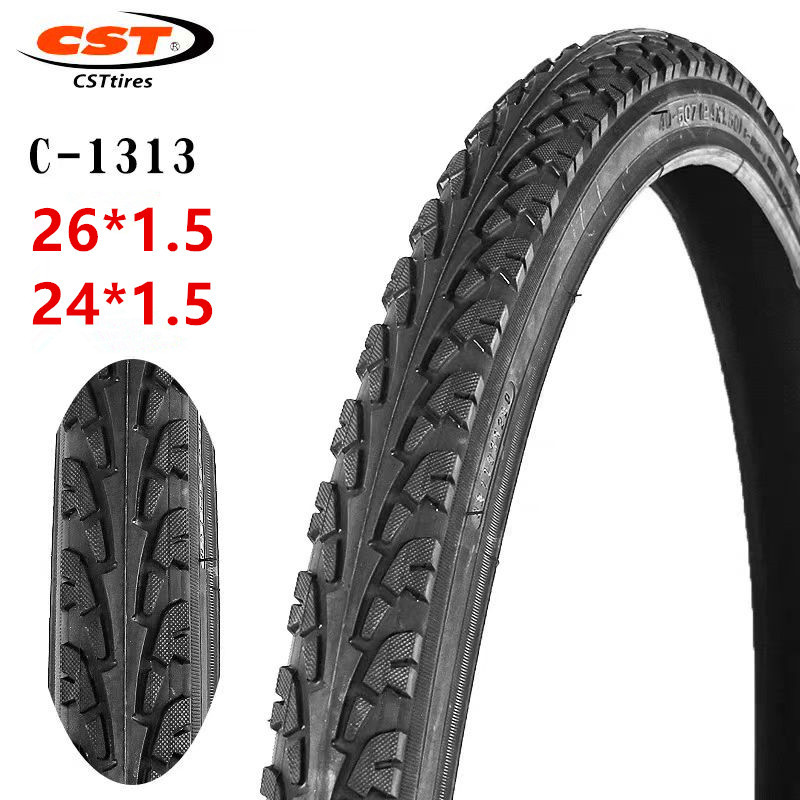 CST is new 26*1.5 bicycle tire 24*1.5 tire C1313 pattern riding accessories mountain bike