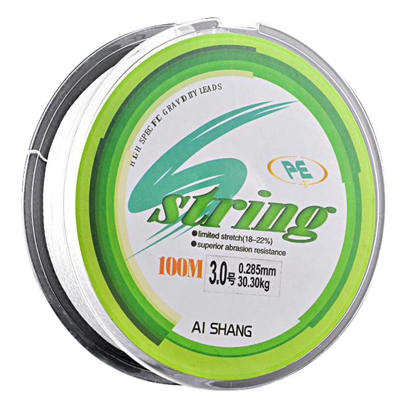 Non-degree fishing tackle White 4-8-piece Herma fishing line 100 meters pe braided line string sea fishing line
