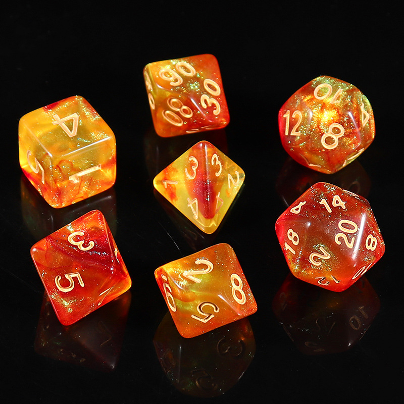 Picture of Star new multi-sided dice digital dice running group table game accessories 4/6/8/10/12/20 sieve props