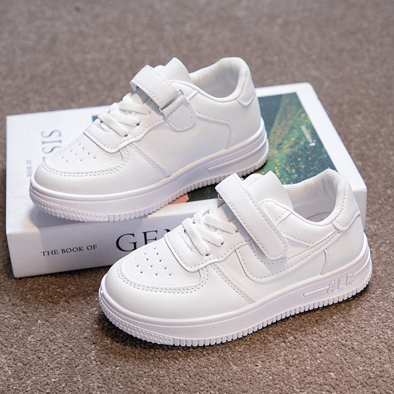 Picture of Children's White Shoes Breathable Spring and Summer General White sneaker Primary School Students' Campus Mesh Shoes Girls White Board Shoes