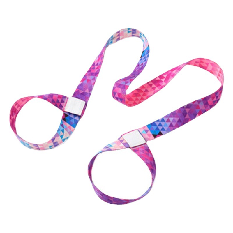 Picture of Factory Wholesale Digital Printing Yoga Mat Straps Nylon Colorful Binding Straps Storage Straps Binding Rope Yoga Stretch Straps