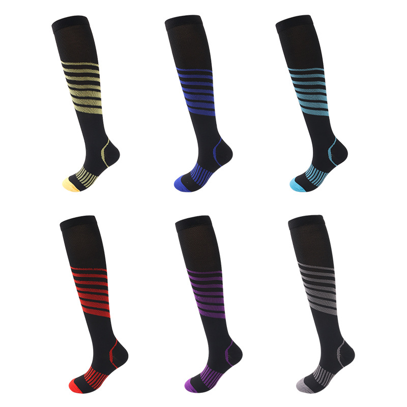 Picture of Sports Compression Socks, Multi-Color Pressure Compression Sports Socks for Men and Women, Running Sports Socks, in Stock, Direct Supply from the Manufacturer, Sweat-Absorbent