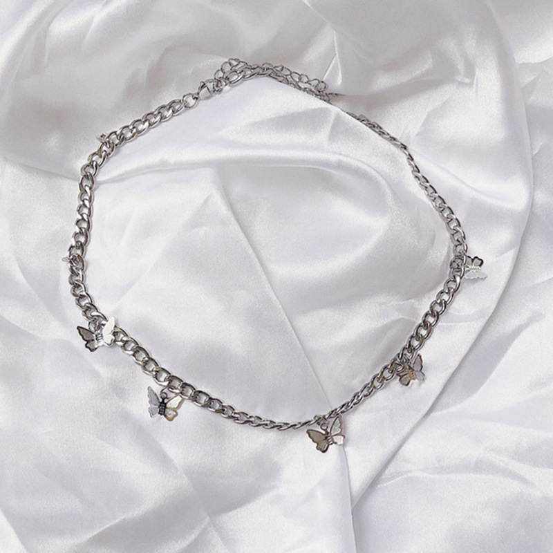 Picture of Korean style ins multiple titanium steel Elegant Butterfly necklace female trendy temperament niche design cold style clavicle chain