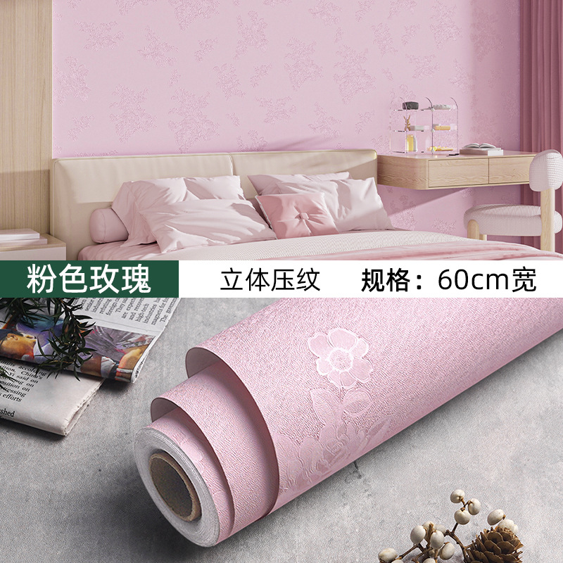 Picture of Wallpaper Self-adhesive Waterproof Moisture-proof Decoration Warm Bedroom Living Room Background Wall Stickers Room Wallpaper Dormitory Renovation Stickers