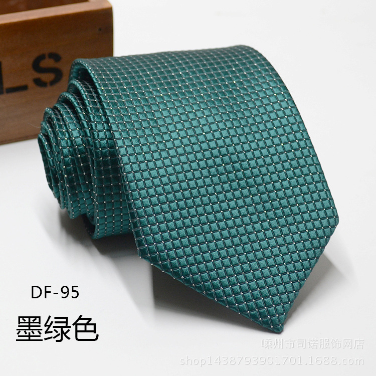 Picture of Tie business formal men's tie polyester yarn Arrow 8cm business tie