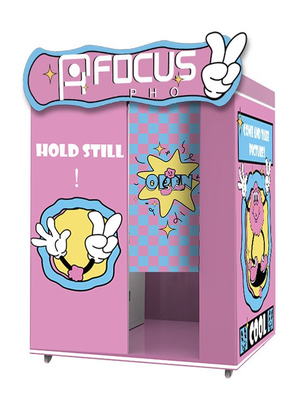 Picture of Korean-style photo machine photobooth shopping mall smart tide play unmanned self-service photo all-in-one machine