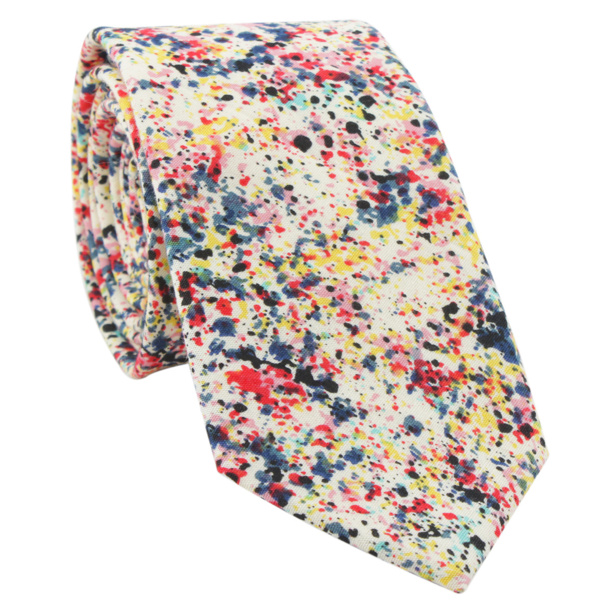 Picture of Cotton tie men's printed fashion casual flower cotton narrow tie AliExpress tie cross-border e-commerce supplier