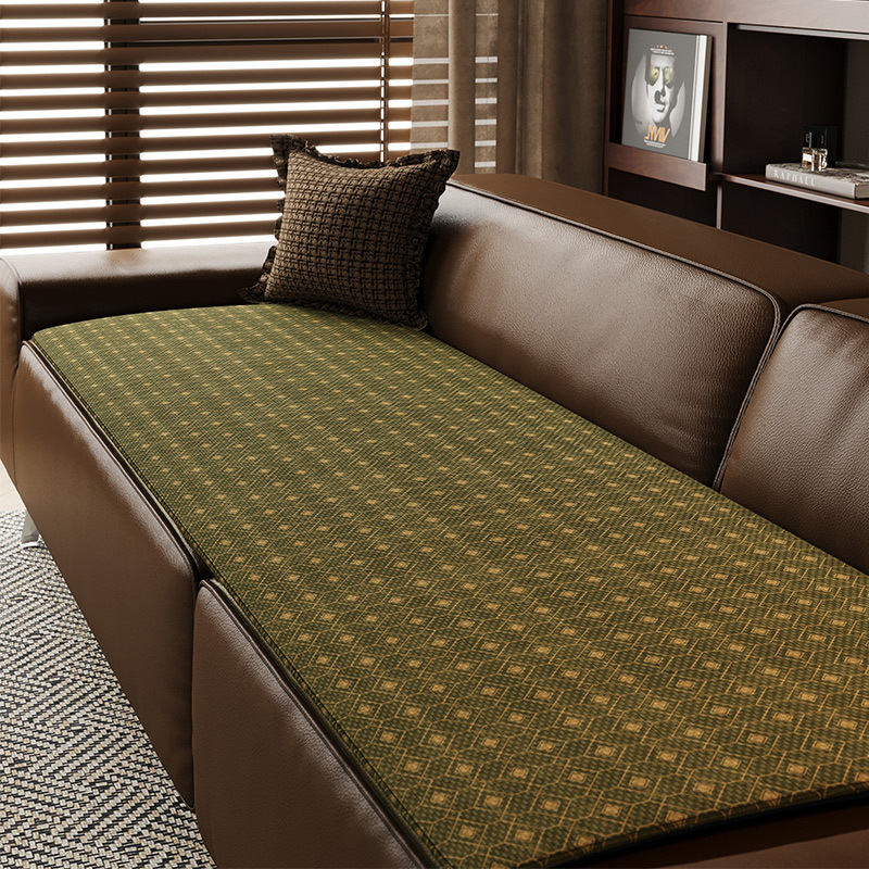 Summer New Advanced Sofa Cushion Ice Silk Cool Cushion Scrubbing Non-Slip Sofa Cover Cloth Cover Towel