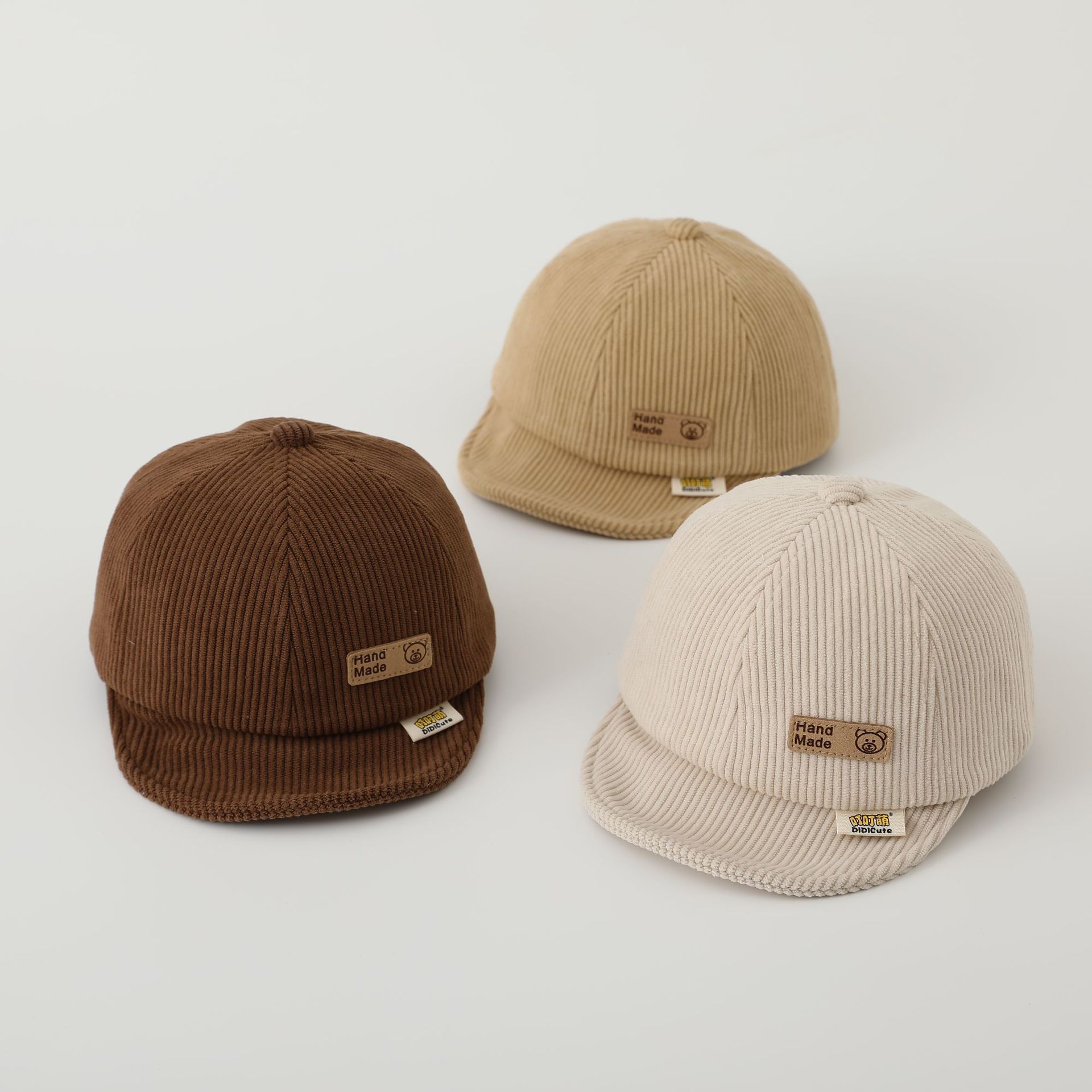 Baby hat autumn and winter cap solid color boys and girls cute super cute winter baby baseball cap sun hat