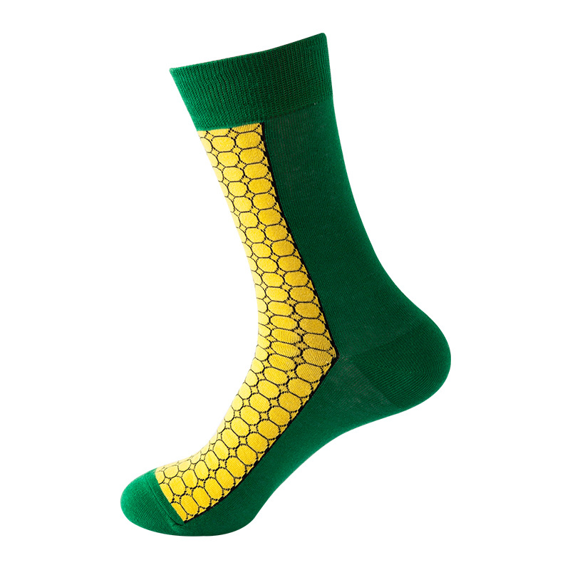 Picture of New Amazon Mid-Calf Socks for Men, Cotton, Women's European and American Ins Style Autumn and Winter Internet Celebrity Trendyy Socks Wholesale