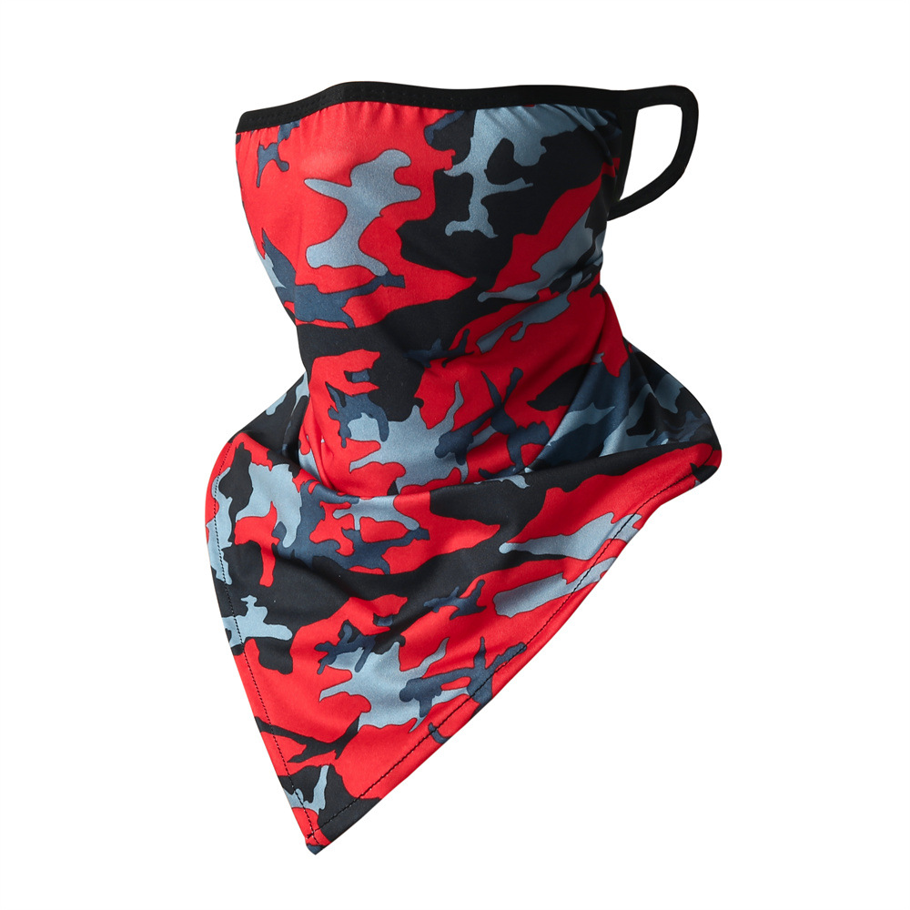 Picture of Outdoor riding triangle towel ice silk sunscreen hanging ear triangle towel summer sports outdoor breathable fishing camouflage mask