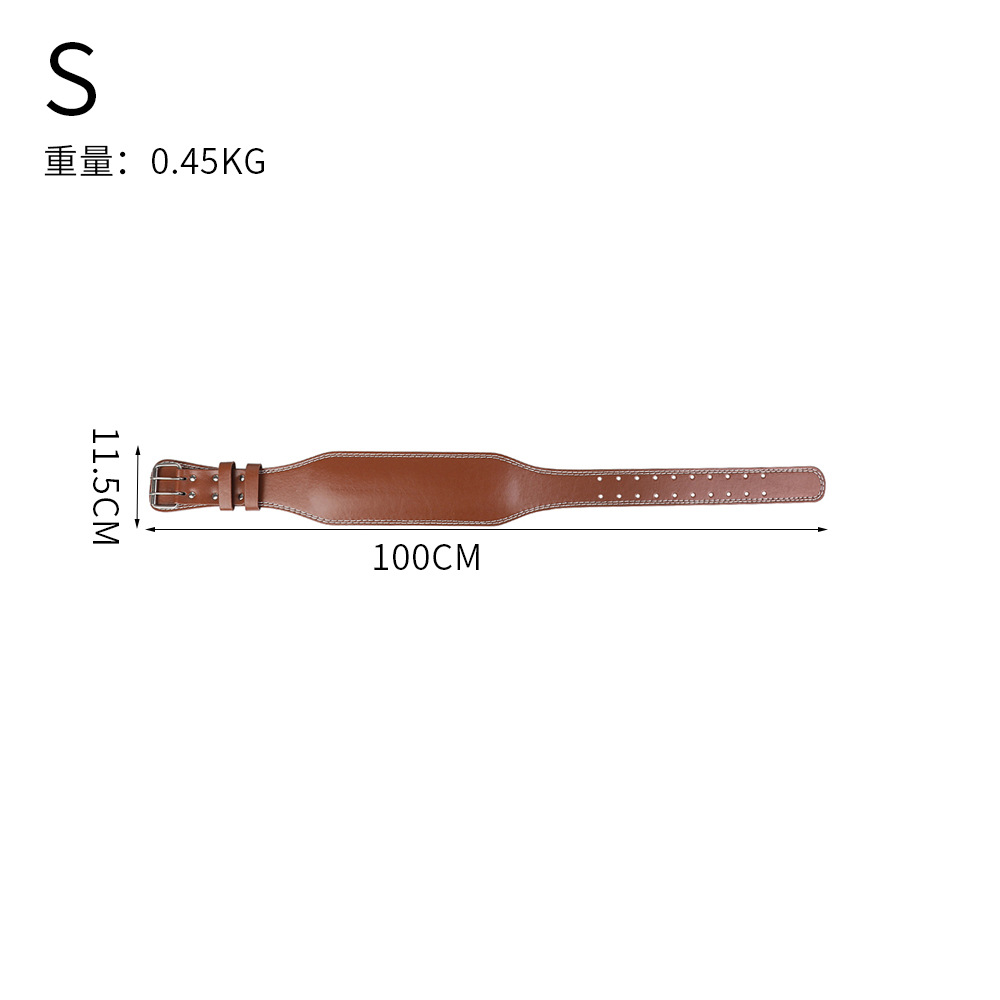 Picture of New Fitness Belt Thickened Sponge Multi-Buckle Adjusting Belt Hard Pull Squat Anti-Sprain Sports Training Protector