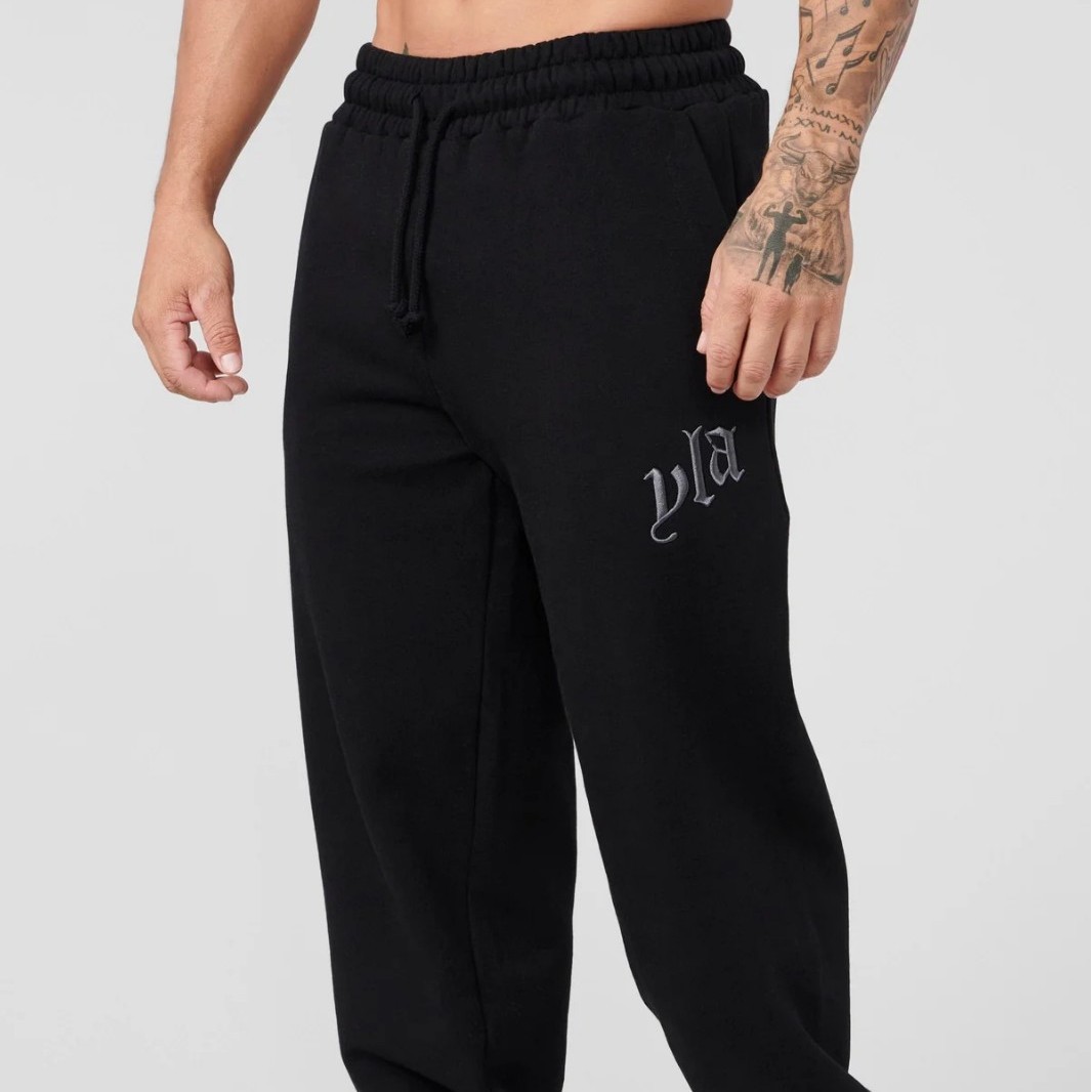 New Men's Sports Pants Heavy Trousers with Trousers Embroidered Trousers Jogger Sports Fitness Leg Pants Sweatpants