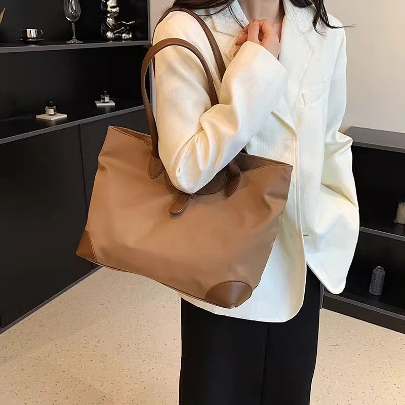 Picture of Large-Capacity Shoulder Bag for Women, Large Commuter Bag, Student School Bag, Nylon Versatile Tote Bag, a Must-Have for Commuting