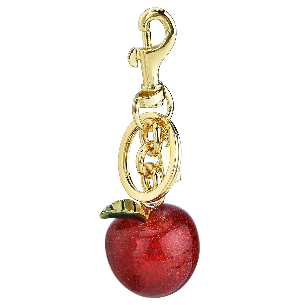 Red Cherry Crystal Bag Pendant Keychain Cherry Pendant Women's Bag Jewelry European and American Fashion Red Exquisite Bag
