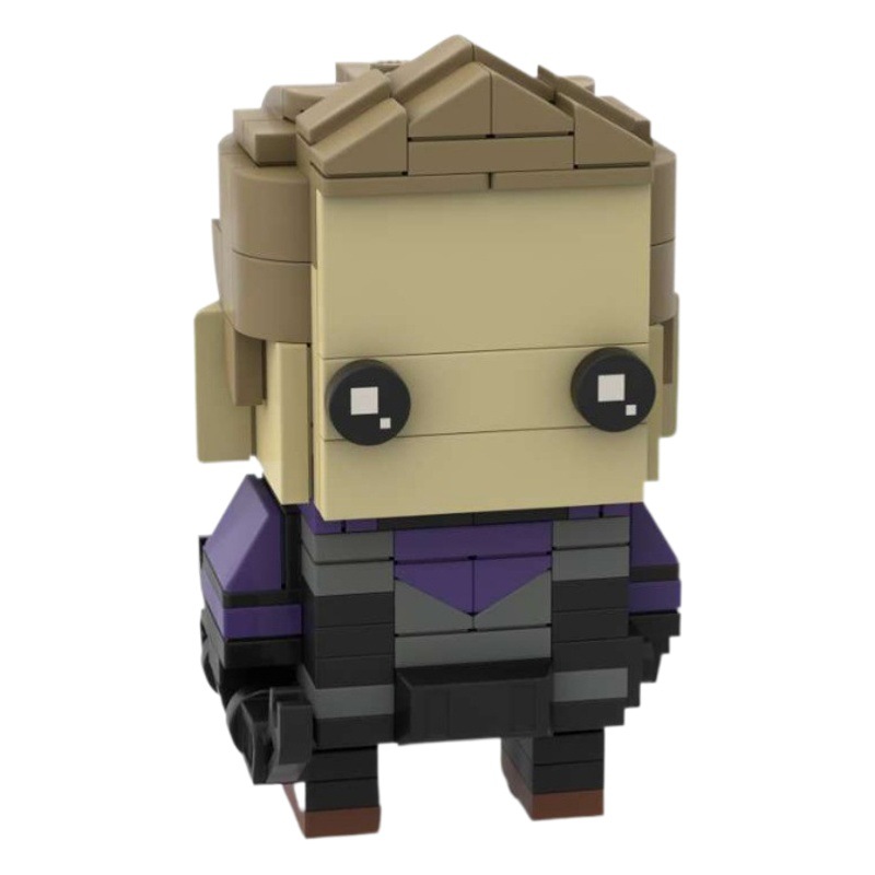 Home-made Creative Building Blocks MOC Assembled Set Compatible with Lego Hawkeye TV Series Square Head Children's Puzzle Model