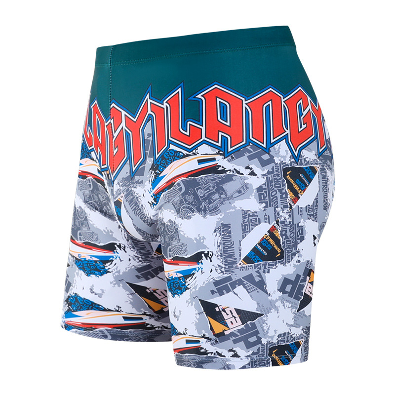 Picture of 2024 Men's Swimming Trunks Youth Hot Spring Boxer Swimming Trunks Men's Swimming Shorts Fashion Trendy Men's Swimming Trunks