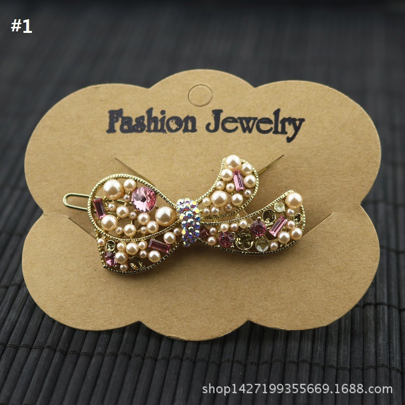 Picture of Kraft paper Korean headdress packaging card jewelry bow hairpin paper card handmade DIY accessories wholesale