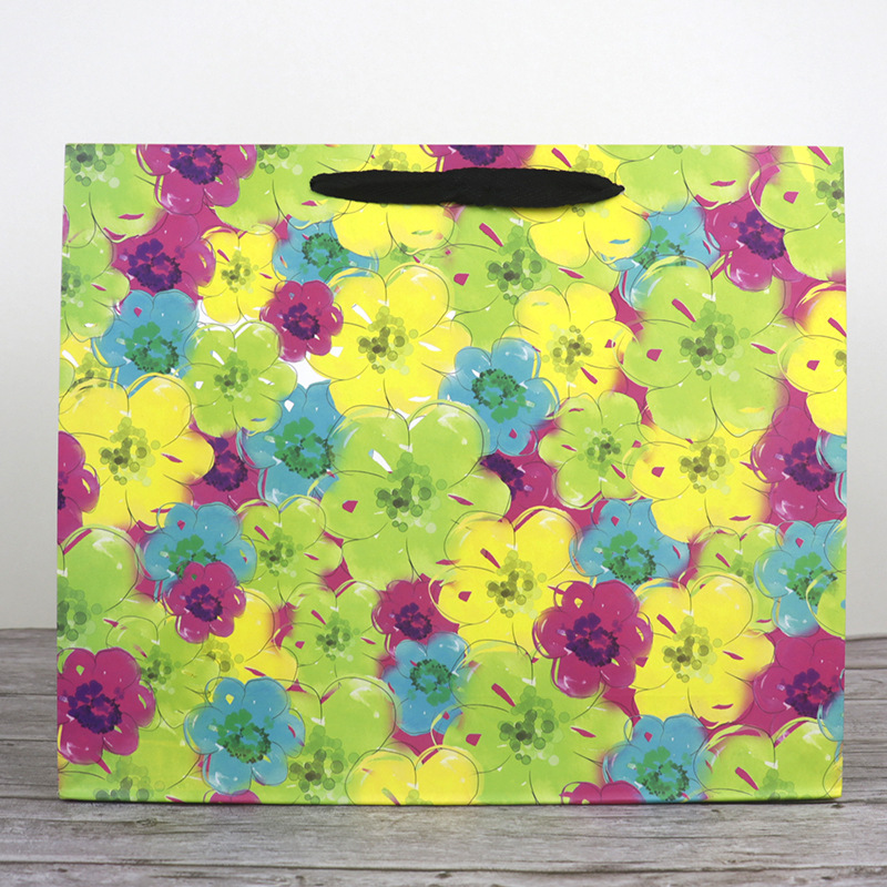 In stock colorful clothing store shopping bag holiday gift exquisite handbag paper bag thickened enterprise advertising gift bag