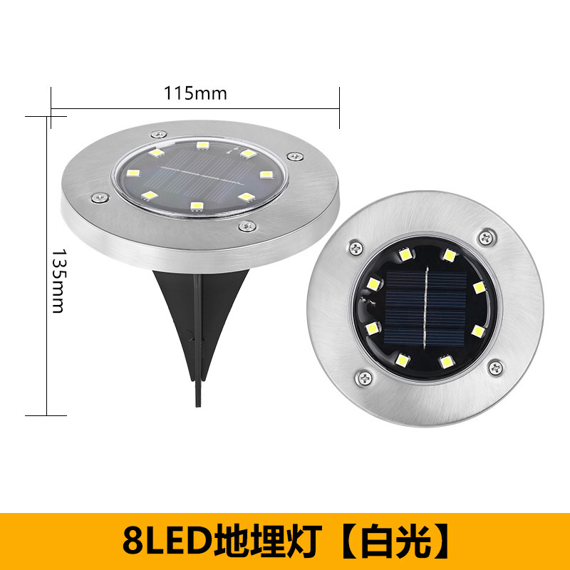 Picture of Solar Buried Lawn Lights Outdoor Landscape Lights Night Lights Courtyard Garden Rainproof Villa Outdoor Lights