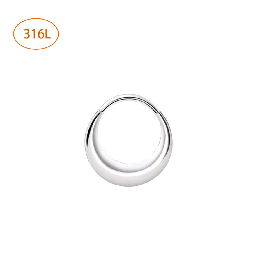 Picture of Cross-border explosions G23 titanium face triangle nose ring earrings 316 seamless nose ring ear ring body piercing jewelry