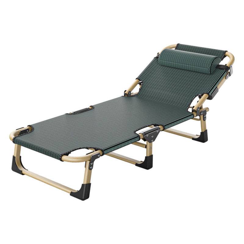 Picture of Foldable Single Recliner Bed for Office Nap, Simple Companion Bed, Portable Military Bed, Customizable