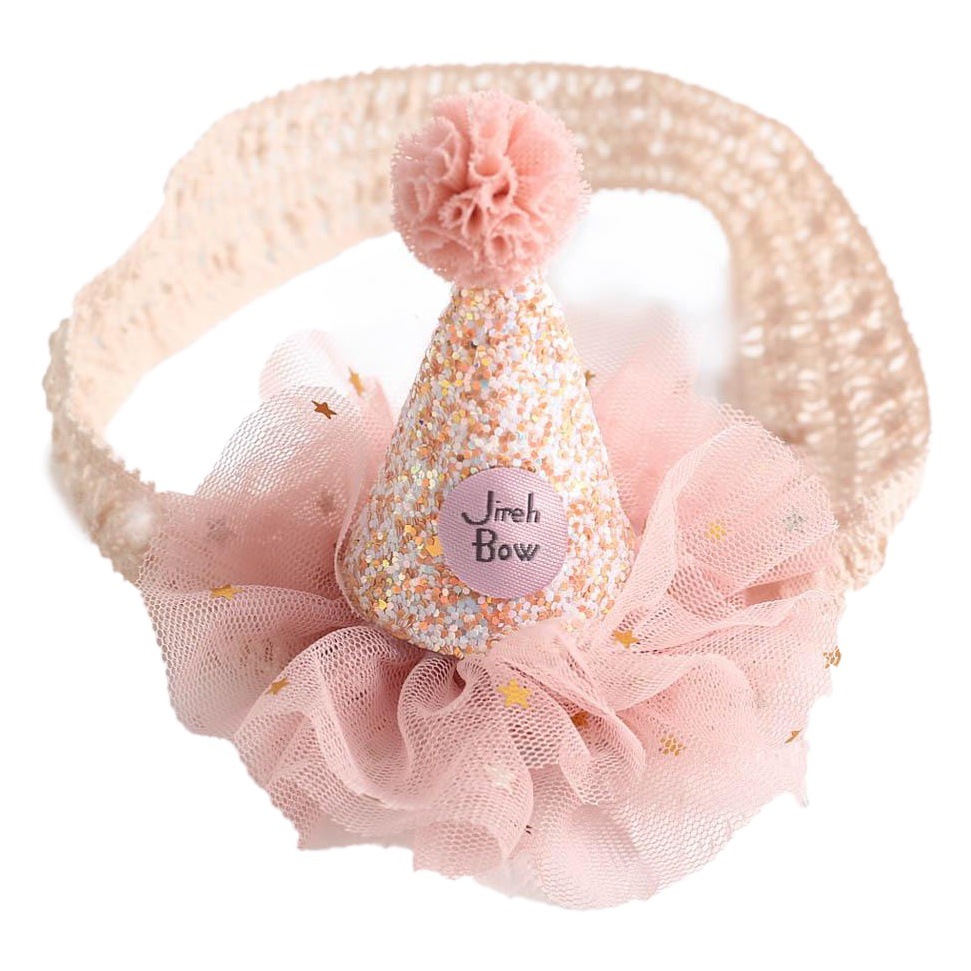 Picture of Korean Style Cute Baby Crown Small Hat Hair Band Baby Newborn Simple Centenarian Banquet Headwear