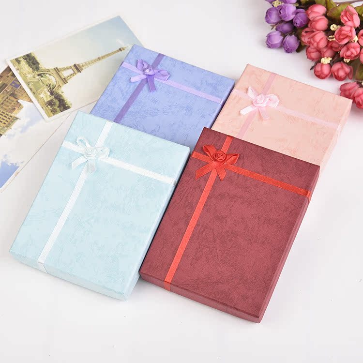 Ready Supply of Cloud Paper Jewelry Gift Box Jewelry Packaging Box Ring Earrings Necklace Jewelry Set Box