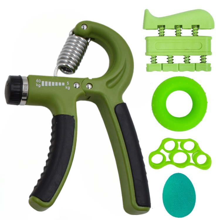 Picture of Adjustable Grip Strength Set, Hand Trainer, Grip Ring, Finger Exerciser, Combination Fitness Supplies, Five-Piece Set