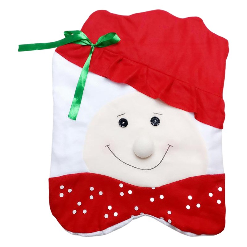 New Christmas decorations super soft flannel Christmas chair cover Christmas decoration chair cover Amazon hot sale in stock