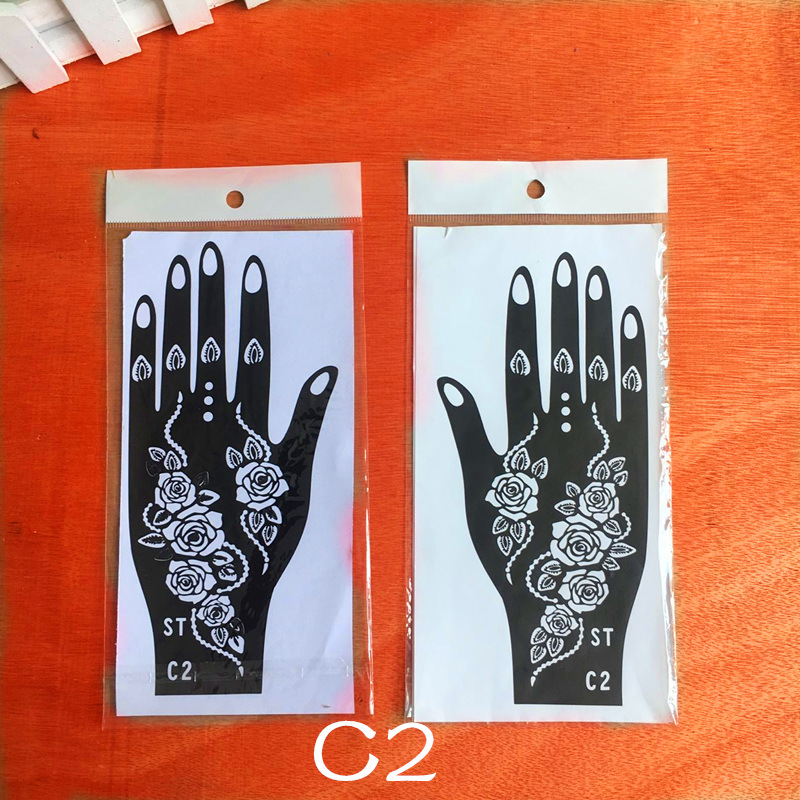 Picture of Dark Wind Hand Tattoo Palm Tattoo Template Hand Simulation Temporary Sticker Beautiful Original Hand Tattoo