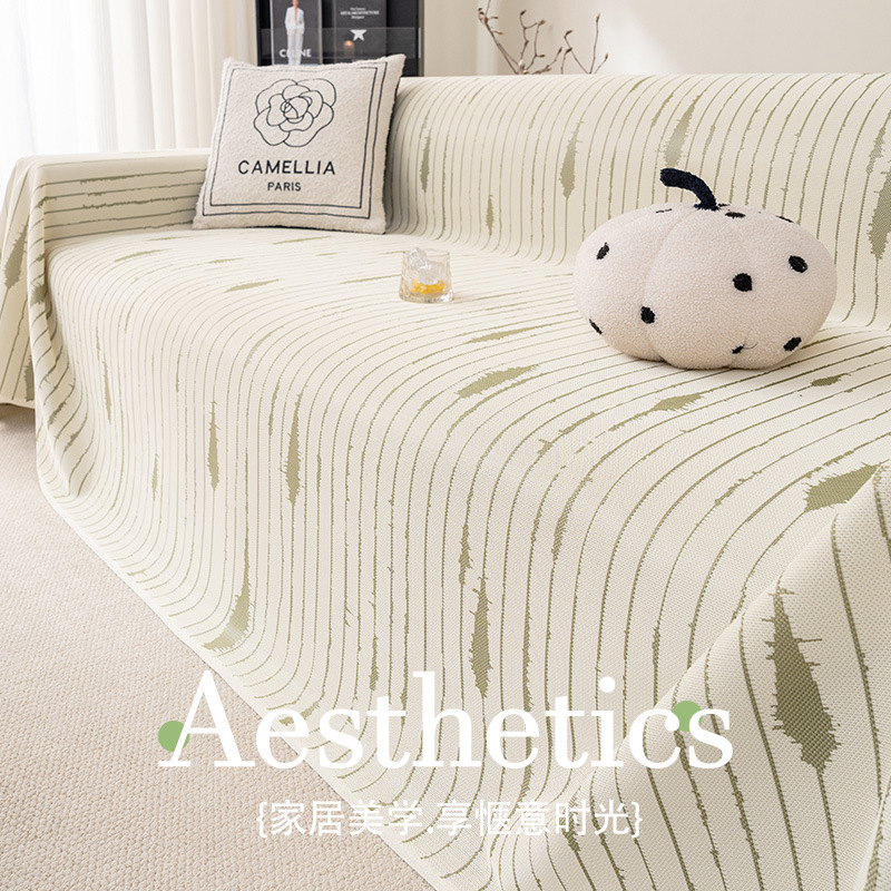 Ice Silk French Garden Sofa Towel Sofa Cover Set 2025 Summer New Cool Breathable Non-slip Sofa Cover Cloth Towel