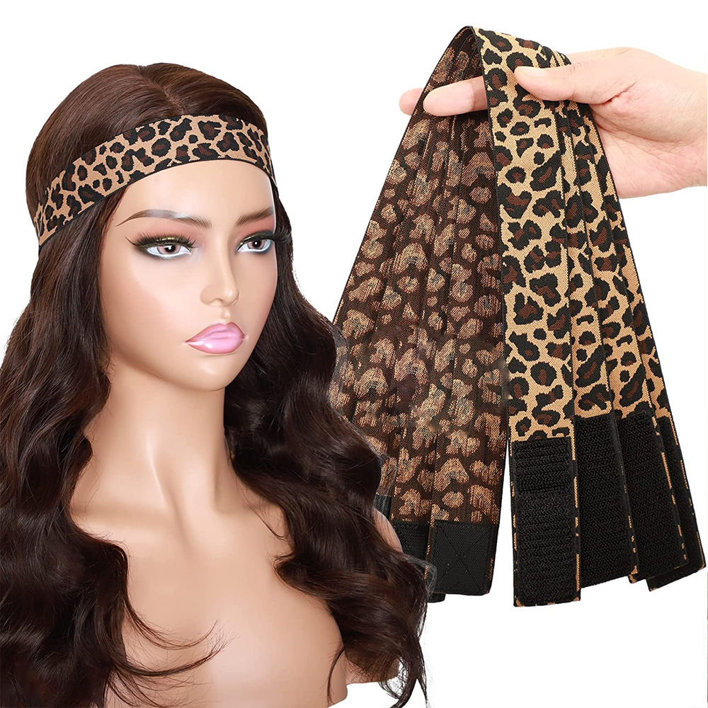 Picture of Wig Adjustable Band Color Elastic Fixing Band Amazon Leopard Elastic Band Melt band3cm3.5cm4CM