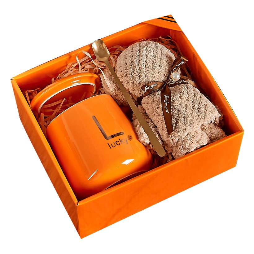 Mid-Autumn Festival Souvenir Cup Practical Small Gift Set Opening Event Giveaway Gift Box National Day Gift Customization
