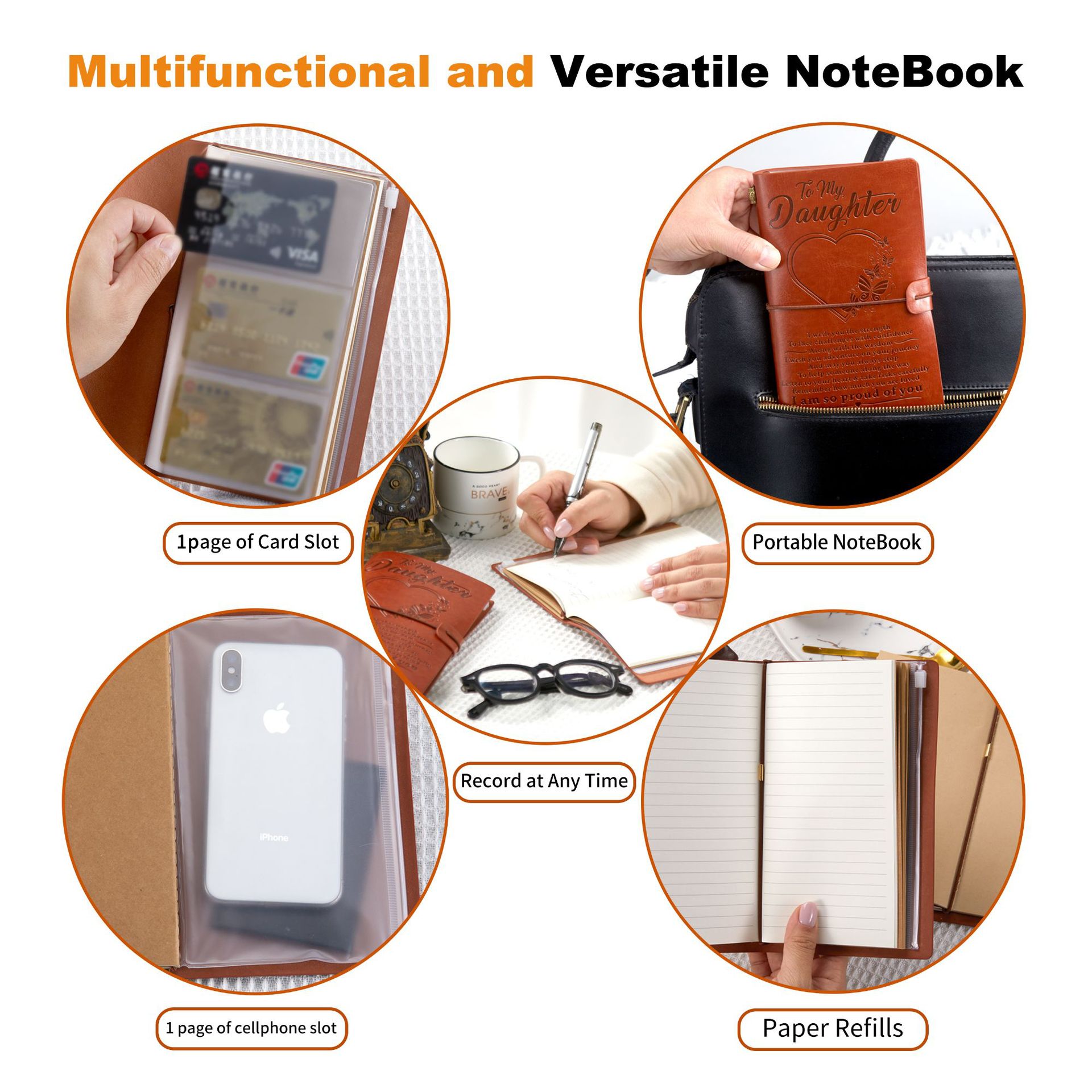 Picture of Spot Wholesale Cross-Border Handbook Notebook Customized Amazon Best-Selling Gift Tn Handbook Notepad
