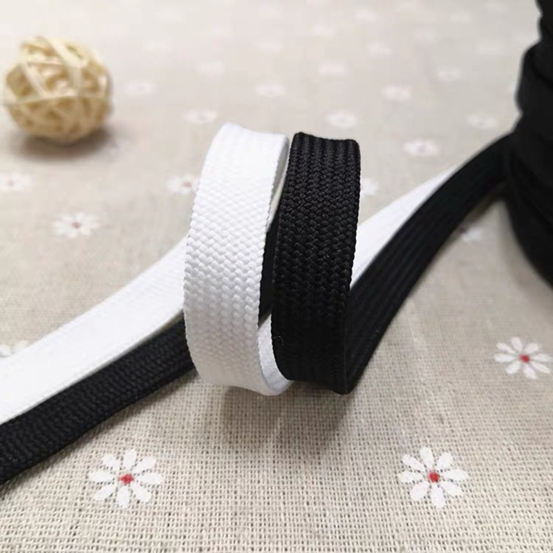 6mm 8mm 10mm Black Polyester Hat with Flat Rope Shoelace Waist Drawstring Hollow Flat Rope Drawstring Flat Rope