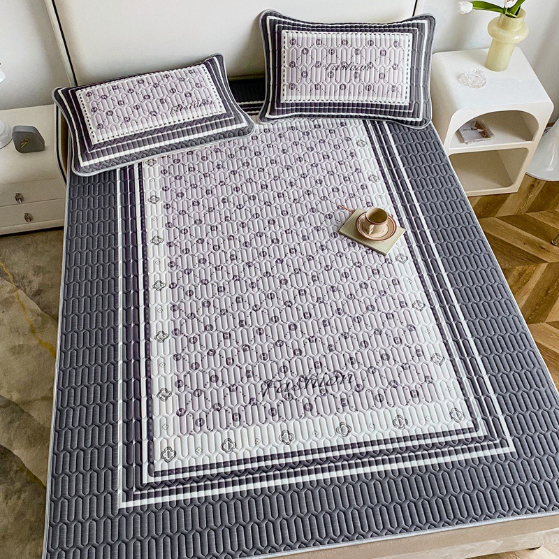Picture of 2023 new large version of digital printing latex mat three-piece summer bedding air-conditioning mat washable