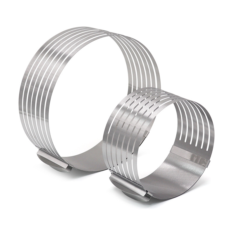 Spot Stainless Steel Sliced Cake Mold Large and Small Telescopic Cake Mold Layered Mousse Circle Kitchen Gadgets