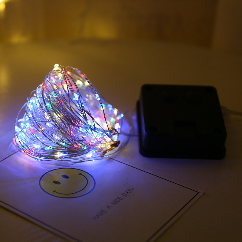 Picture of LED solar copper wire string lamp waterproof courtyard decorative lamp Christmas day color lamp solar string copper wire lamp