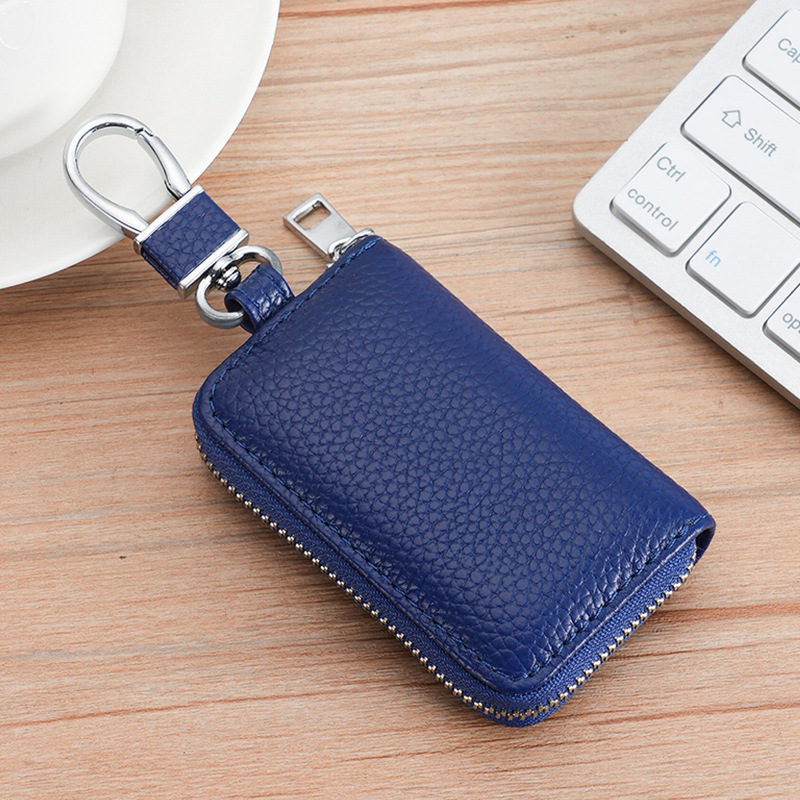Picture of Cross-border New Real Soft Leather Car Key Case Window PU Leather Car Key Case Japanese and Korean Zipper Multi-color Explosions