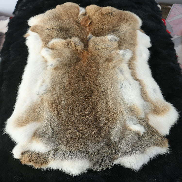 Picture of Extra Large Thick Old Rabbit Skin Rare Color Rabbit Skin Cushion Home Furnishings Decoration with Cooked Rabbit Skin Whole Piece